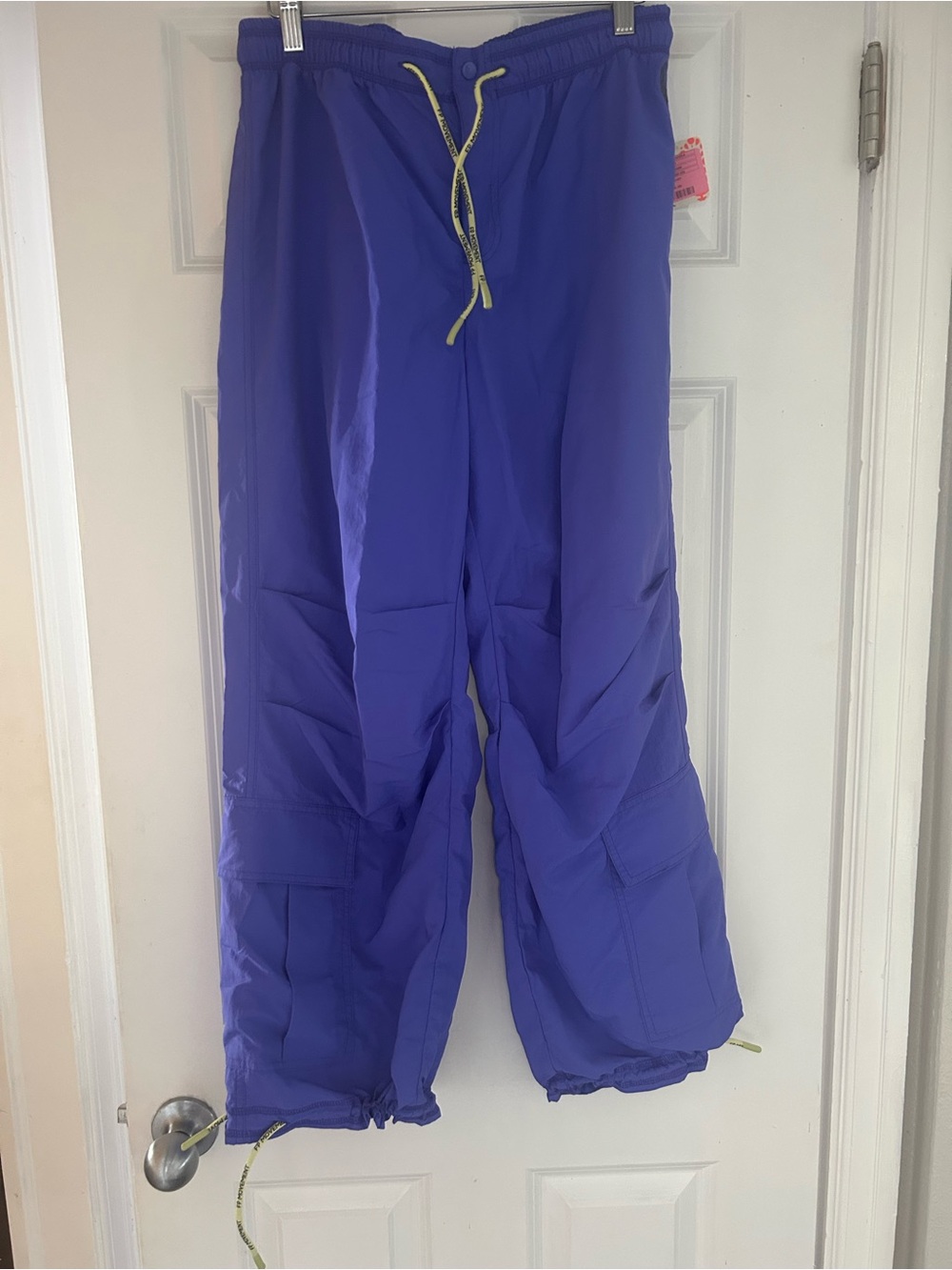 Free People Purple Drawstring Track Pants